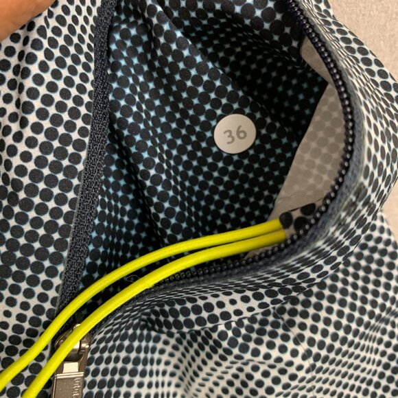 Lululemon Men Swim Trunks 36 Blue White Spotted El Current Board Shorts Lined 8" - Picture 4 of 12